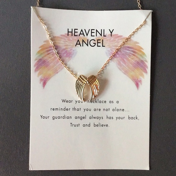 Guardian Angel Wings Necklace - Picture 2 of 7